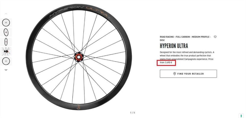 Rodas Campagnolo Hyperon Ultra - Novas