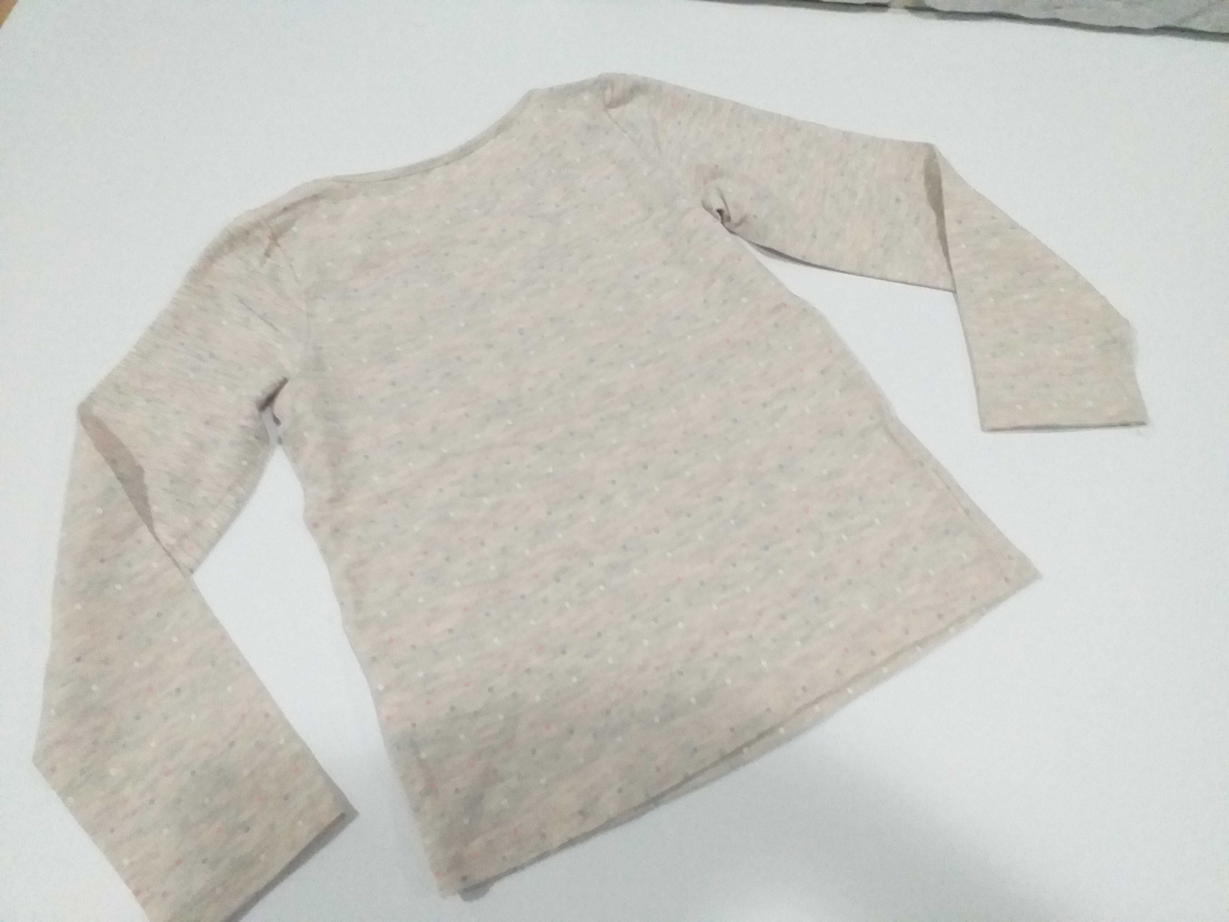 Piękna bluzeczka bluzka t-shirt kolorowe kropeczki H&M roz 110-116