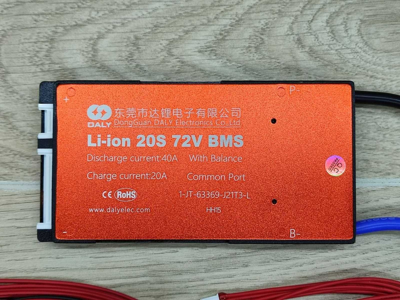 Плата BMS Li-ion 20S 72В 40А
