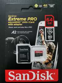 Sandisk extreme pro 64Gb 170mb/s 4k