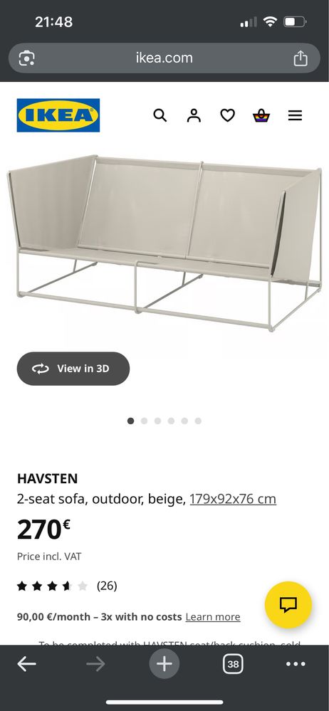 Sofa branco exterior