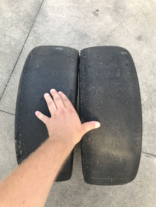4x Pneus Slicks 16 Michelin em bom estado