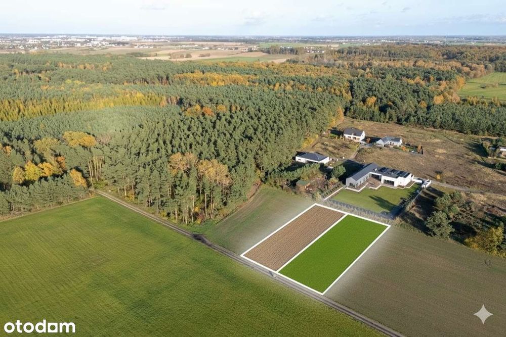 Działka 1674 m² – Poznań, Szczepankowo • WZ • tuż przy lesie • nr 2/3