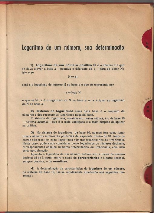 Tábuas de Logaritmos (cinco decimais)