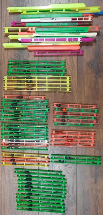 Gotowe zestawy spławikowe - ok. 50szt + drabinki!