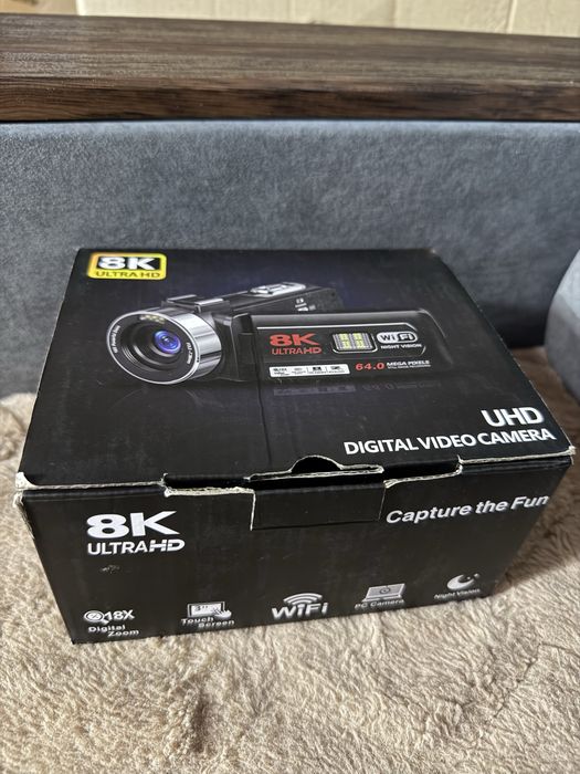 8К Відеокамера 64MP UHD | Wi-Fi, Нічне Бачення
