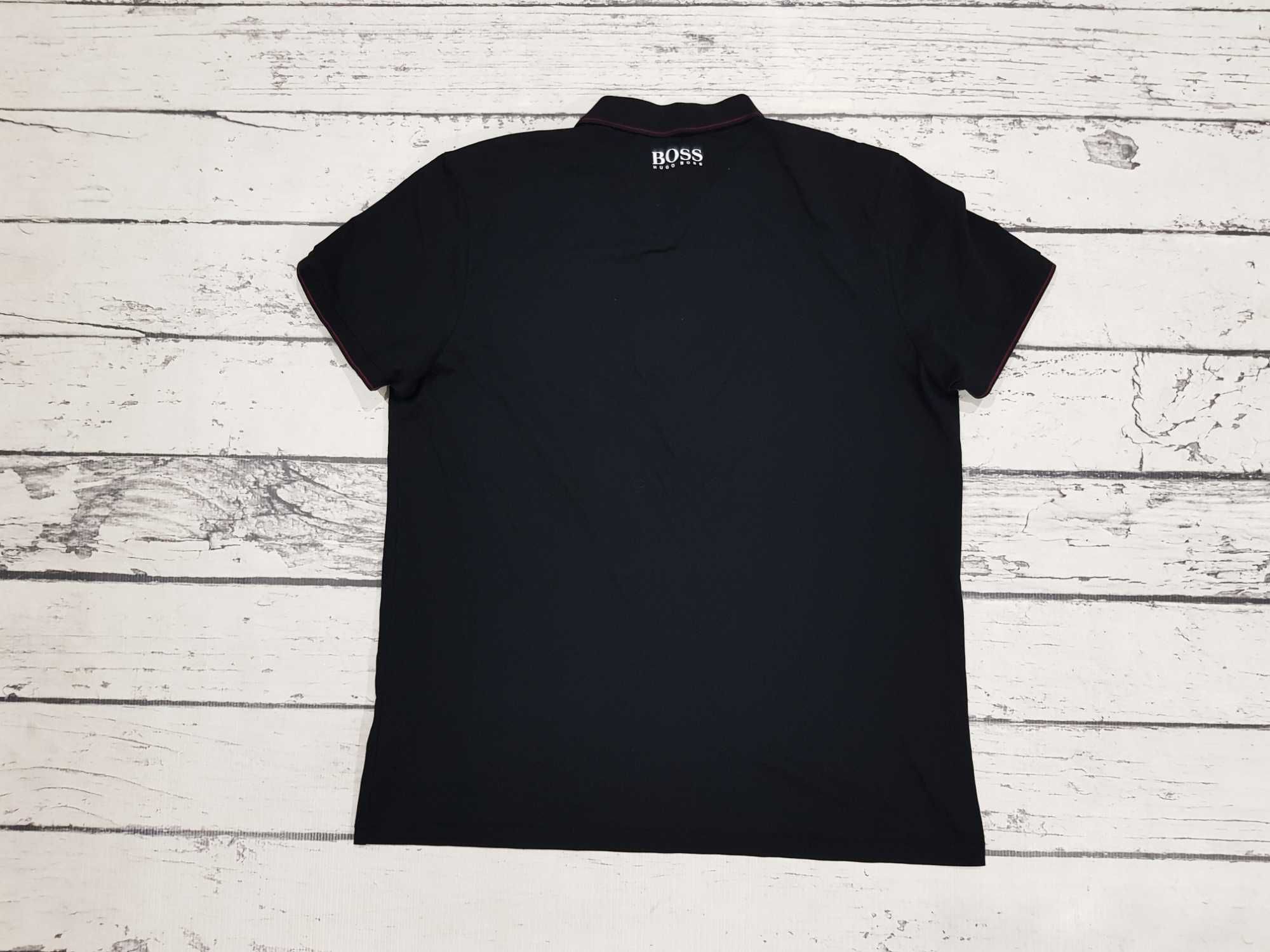 Hugo Boss * Paule Pro * koszulka polo * logo * czarna * męska * XXXL