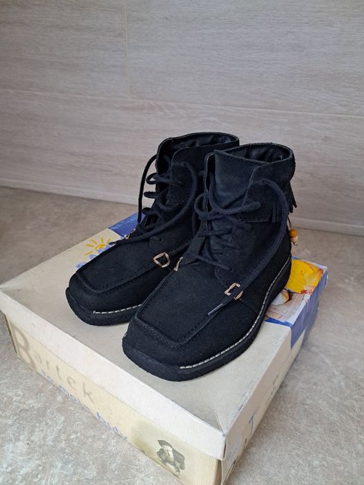 Czarne kozaki dziewczęce, zamszowe rozm 27 Bartek