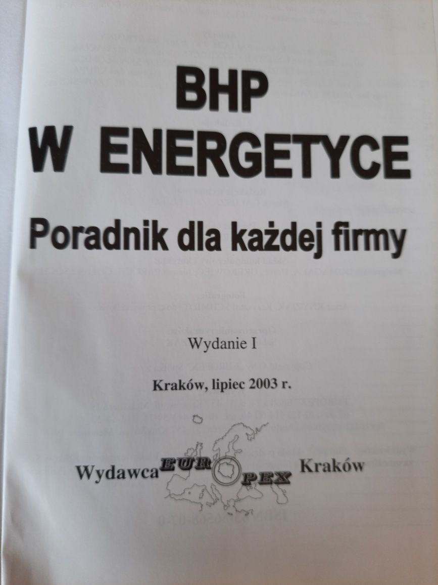 Bhp w energetyce książka