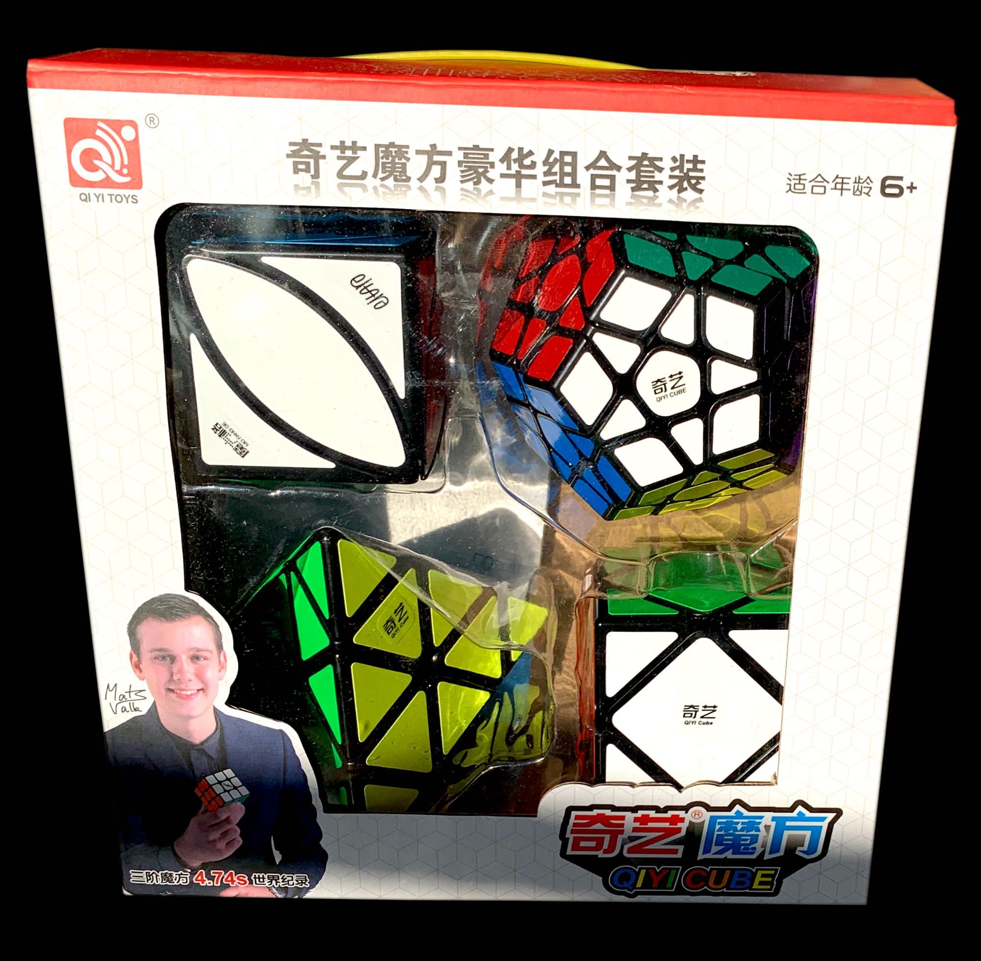 Zestaw kostek rubika Megaminx + Pyraminx + Skewb + Ivy Cube QiYi