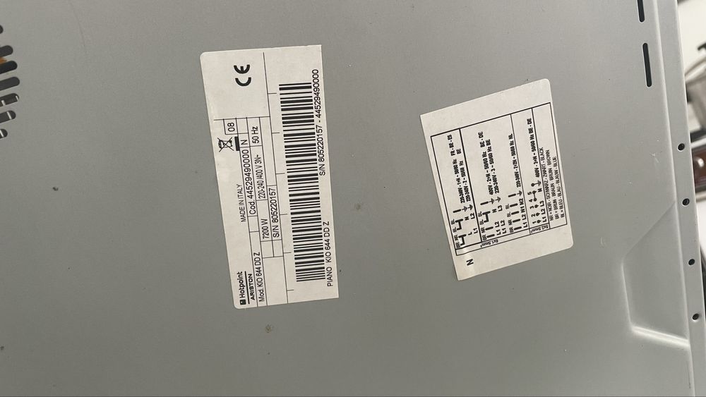 Placa de Indução Hotpoint Ariston – Para Peças ou Reparação