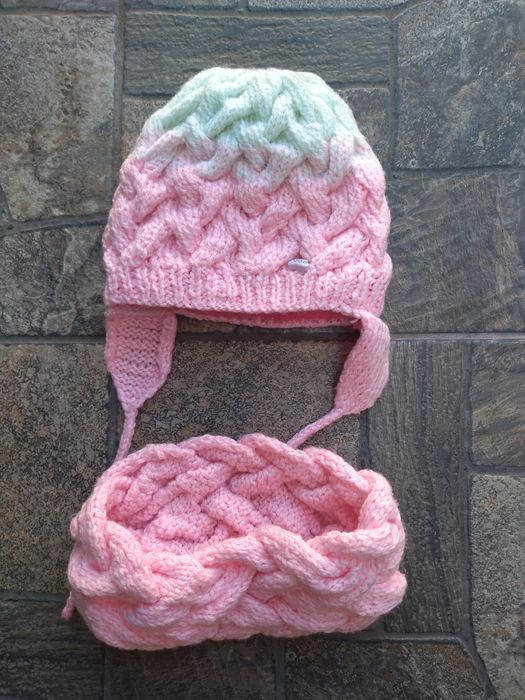 Набір шапка снуд 6-12м