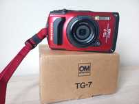 Aparat cyfrowy OM System TG-7 wodoszczelny. Nowy.