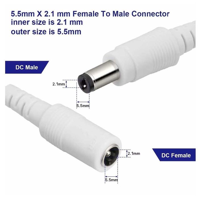 Удлинительный кабель адаптер питания постоянного тока 12 Длина 10 метр