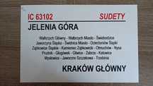 Tablica relacyjna IC Sudety