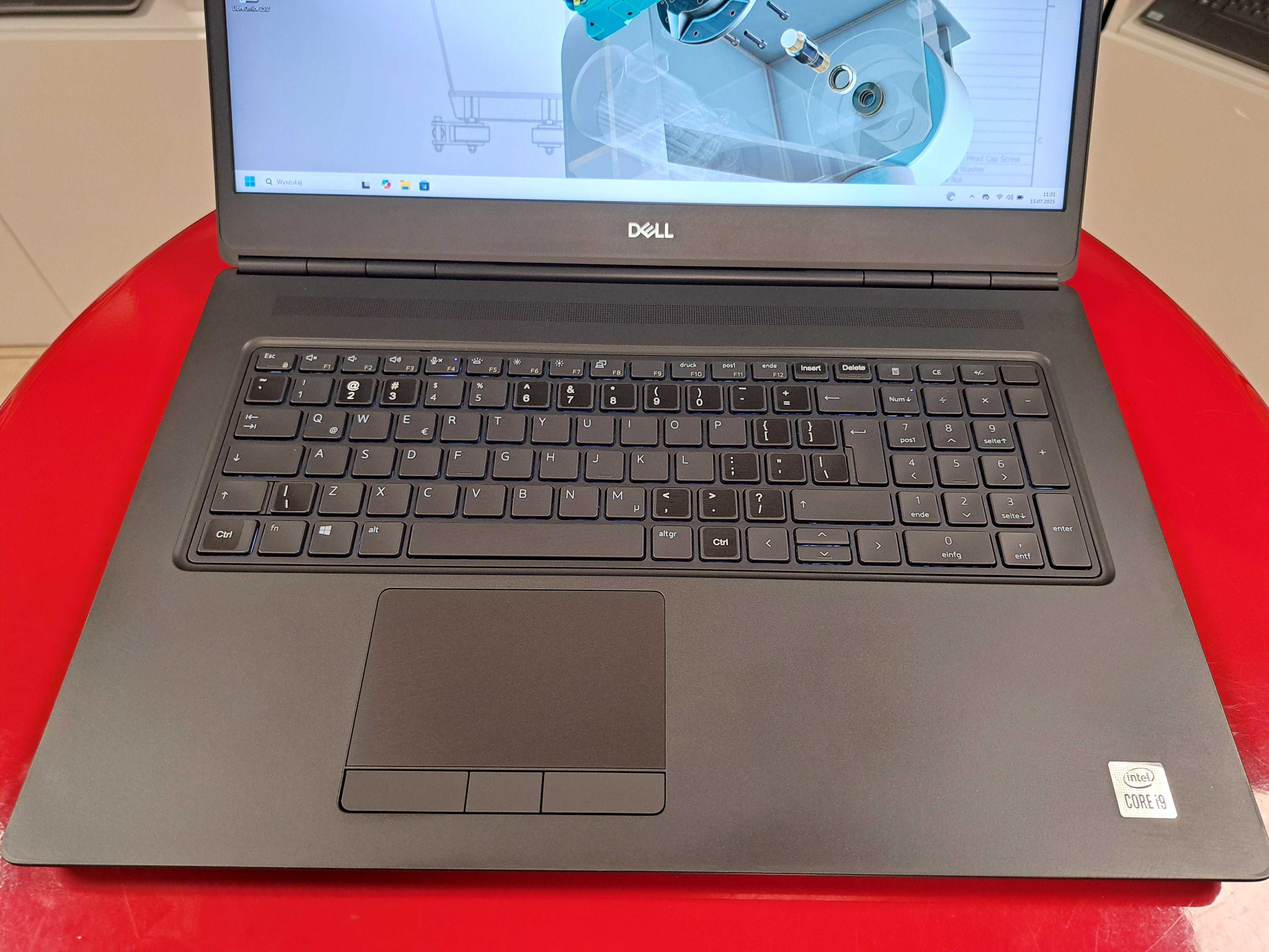 Potężny 17" Dell Precision 7750 i9-10genH 64GB 1TB SSD RTX 3000 6GB