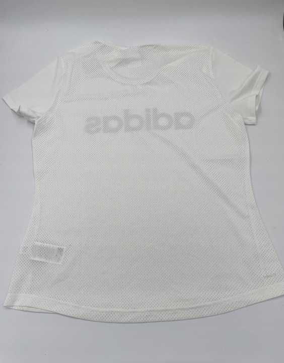 Koszulka damska adidas W D2M Logo Tee biała DU2080 rozm. L