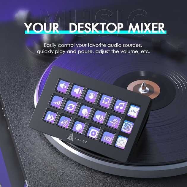 ‼️Нові‼️Механічна Макро Клавіатура Stream Deck Ajazz AKP153
