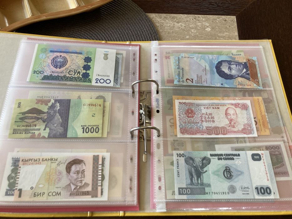 Banknoty ze świata 47szt UNC plus gratis!