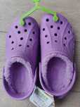 Crocs Baya Lined Clog klapki J1 fiolet sandały 32 33  nowe prezent
