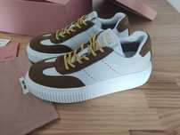 MIU MIU Sneakersy, trampki, tenisówki, buty, skora