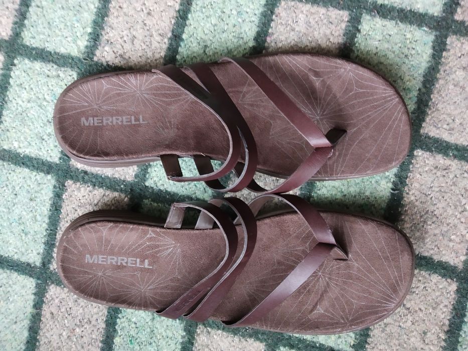 Шкіряні шльопанці/в'єтнамки merrell