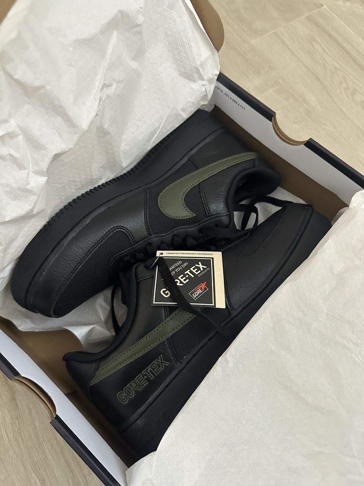 Nike Air Force 1 GORE-TEX Black Cargo Khaki | 42-43