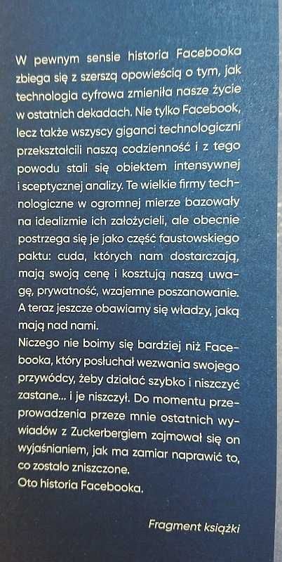 "Facebook. A miało być tak pięknie" Steven Levy