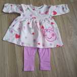 Nowe bez metki sukienka i spodnie Peppa pig r.62