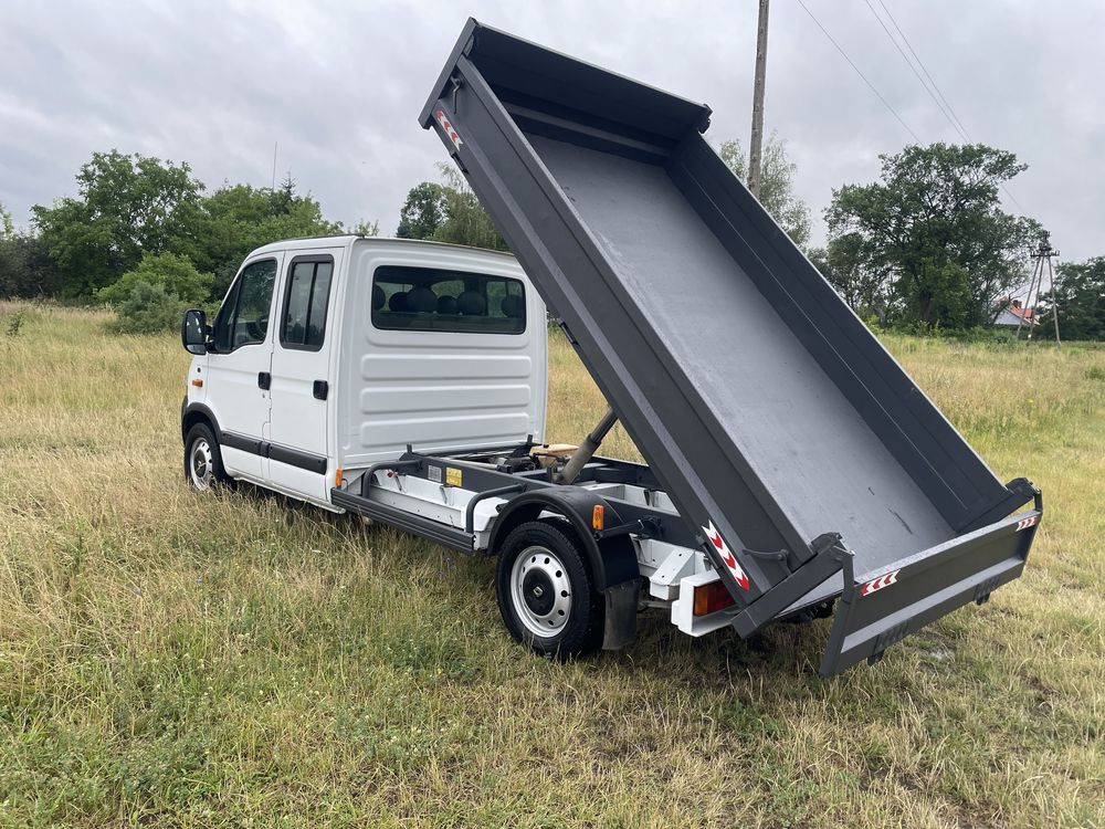 renault master doka wywrotka brygadowka 7 osob kiper klima