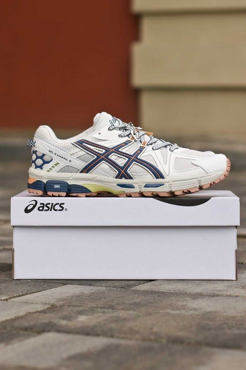 Чоловічі кросівки Asics Gel-Kahana 8 білий з синім 1037 ТОПЧИК