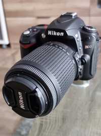Lustrzanka Nikon D90 + obiektyw Nikkor 55-200 1.4-5.6G ED AF-S