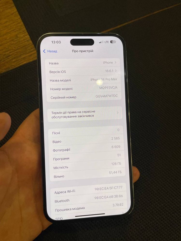 iPhone 14 Pro max 128 GB
