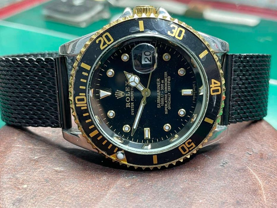 Mesh черный стальной браслет на часы Casio, Vostok миланская петля