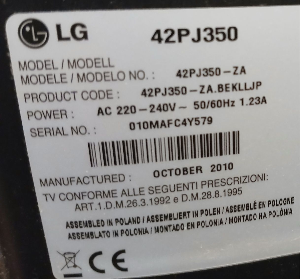Telewizor Lg 42 Cale Plus Dekoder