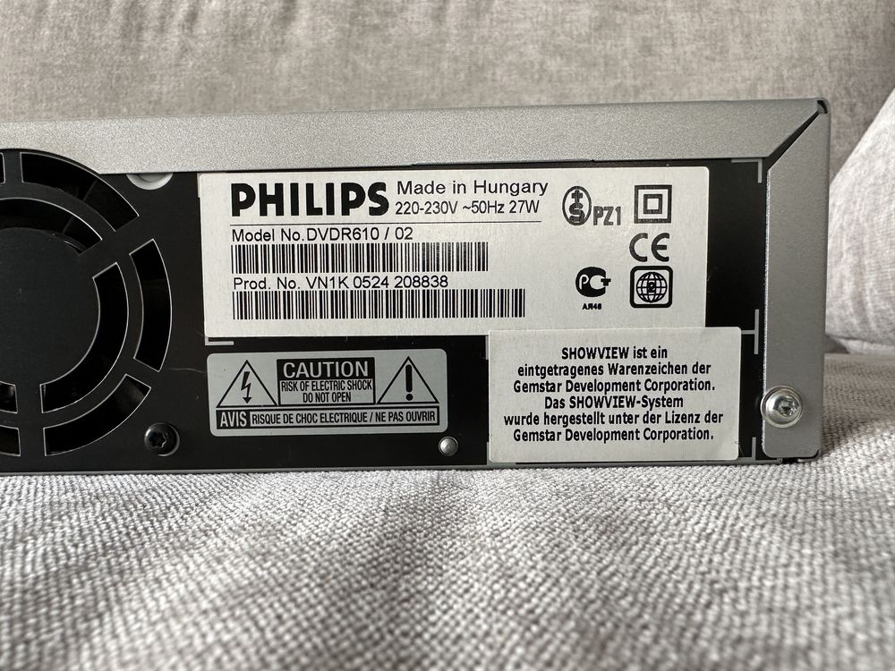 Philips DVDR610 nagrywarka, odtwarzacz DVD