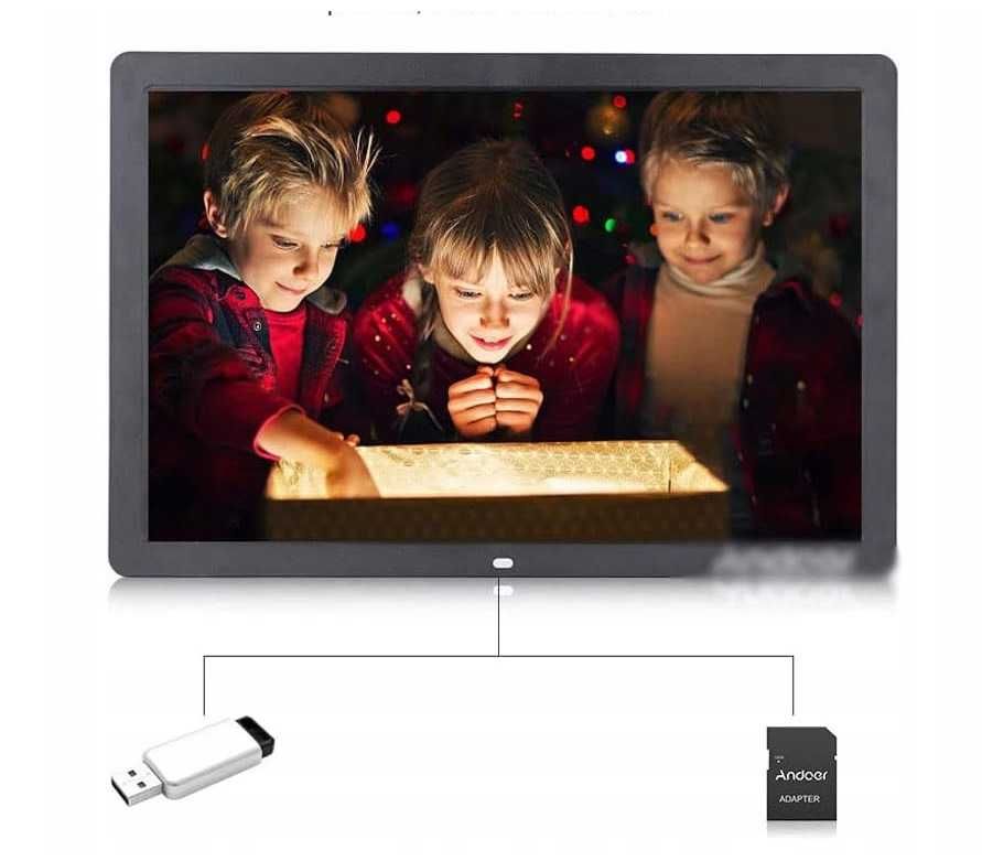 Cyfrowa ramka na zdjęcia ANDOER 10,1 cala, fotoramka ekran IPS