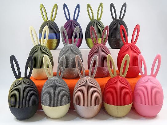 Jajko z uszami,Królik 13cm,zakręcany schowek na drobiazgi,różne Kolory