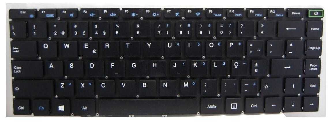 Teclado InSys GW1-W148 Sem Top Cover
REF: FP03907