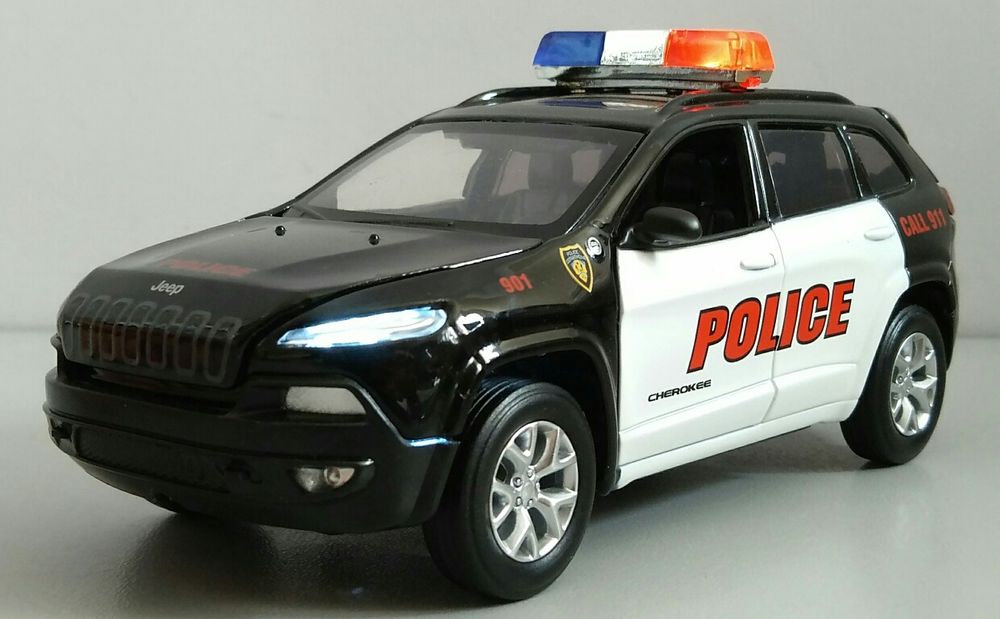 JEEP Cherokee Police модель 1:32 ТМ Автопром Металлическая звук свет