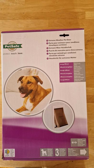 drzwiczki wahadłowe klapa  dla psa kota zimowe szczelne średni rozmiar