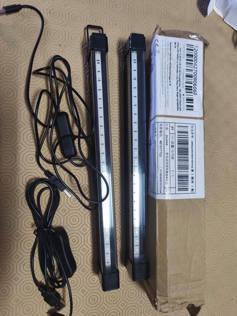 2 barras luz UV 385-400nm 7W