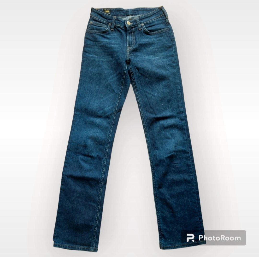 Spodnie jeansy Lee z prostą nogawką straight vintage