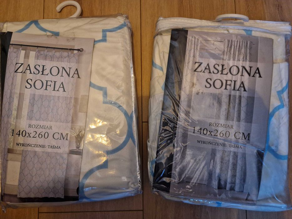 Zaslony 140x260 cm na tasmie