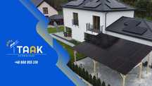 Drewniana Wiata Altana Fotowoltaiczna 9.9 kW z magazynem 15 kWh