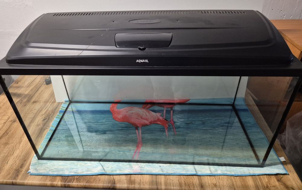 Akwarium 200l z akcesoriami rybki terrarium filtr grzałka