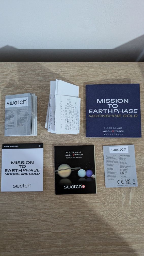 Omega x Swatch Moonswatch Mission to Earthphase Moonshine Gold