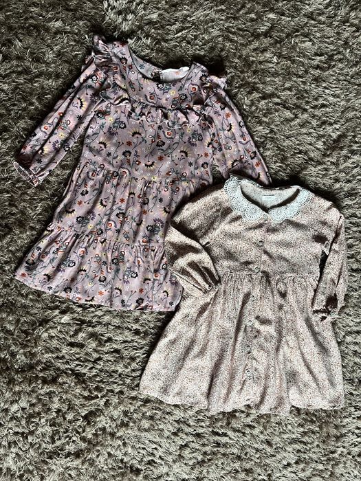 Сукня для дівчинки Next рожева в квіти 110 см, 4-5