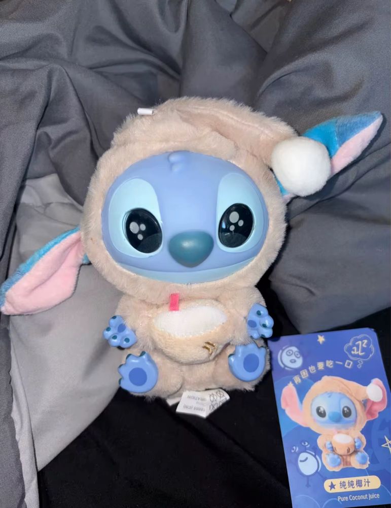 Мʼяка іграшка стіч брелок лабубу stitch сюрприз miniso