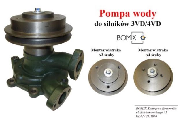 pompa wody Fortschritt E512 E514 ZT 4VD